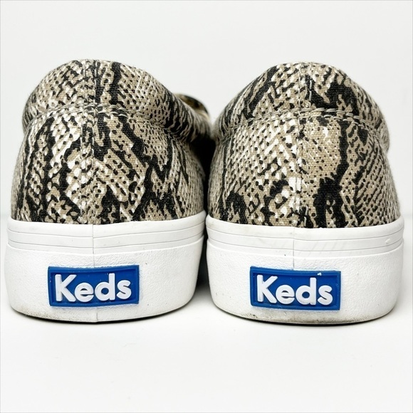 Keds Snake Print Slip-On Sneakers 8 neutral natural reptile Dream Foam shoes - Picture 4 of 11